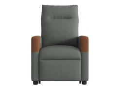 Poltrona elevatória de massagens tecido cinzento-escuro SHL384310