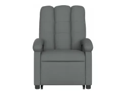 Poltrona elevatória de massagens tecido cinzento-escuro SHL16586