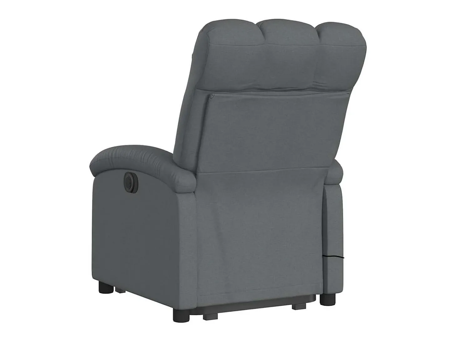 Poltrona elevatória de massagens tecido cinzento-escuro SHL16586
