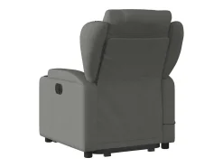 Poltrona elevatória de massagens tecido cinzento-escuro SHL26090