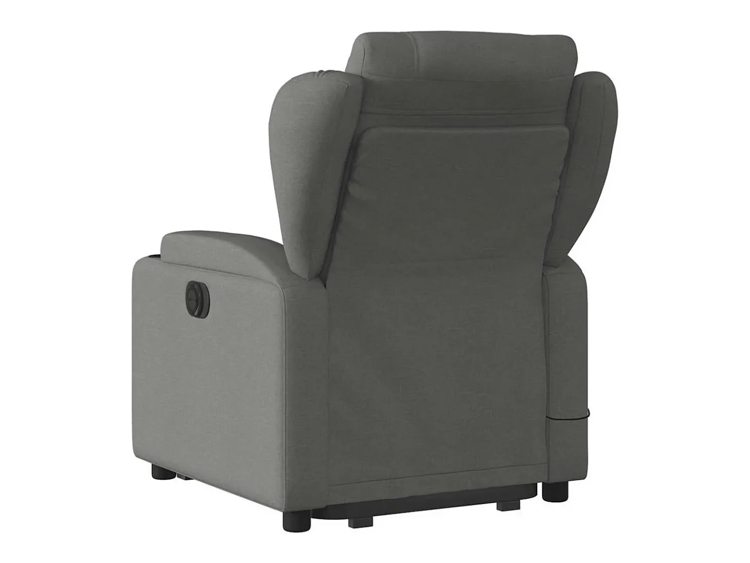 Poltrona elevatória de massagens tecido cinzento-escuro SHL26090