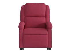 Poltrona elevatória de massagens veludo vermelho tinto SHL964402