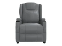 Poltrona elétrica de massagens couro artificial antracite