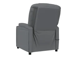 Poltrona elétrica de massagens couro artificial antracite