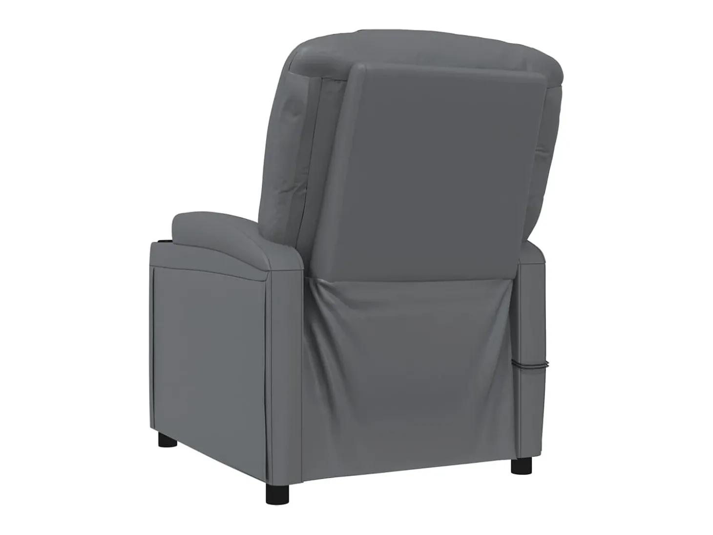 Poltrona elétrica de massagens couro artificial antracite
