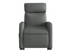 Poltrona elétrica elevatória massagens tecido cinzento-escuro SHL846623