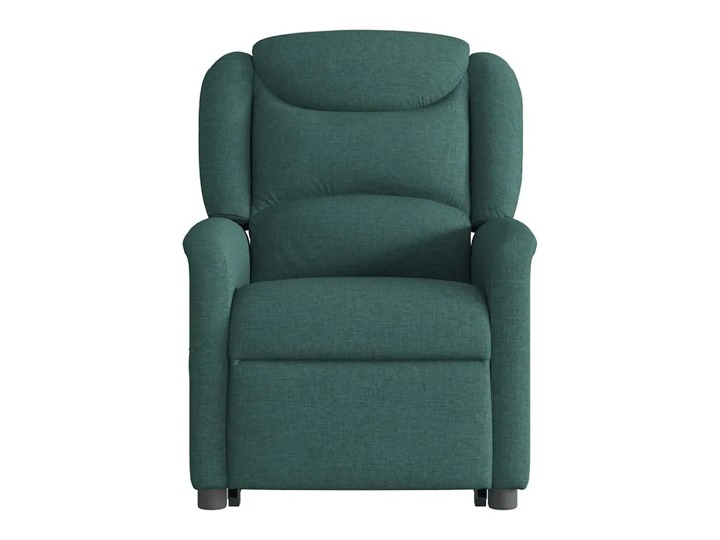 Poltrona elétrica elevatória massagens tecido verde-escuro SHL6925