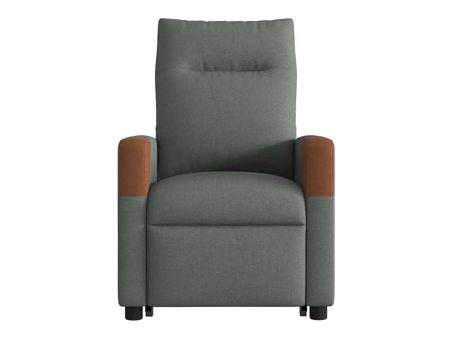 Poltrona elétrica elevatória massagens tecido cinzento-escuro SHL400504