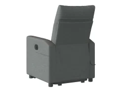 Poltrona elétrica elevatória massagens tecido cinzento-escuro SHL239991
