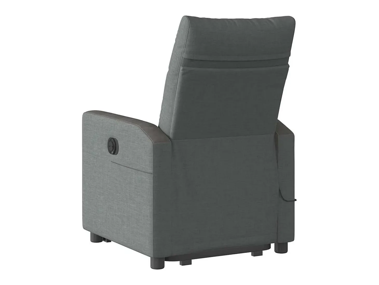 Poltrona elétrica elevatória massagens tecido cinzento-escuro SHL239991