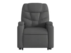 Poltrona elétrica elevatória massagens tecido cinzento-escuro SHL927994