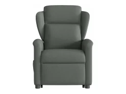 Poltrona elétrica elevatória massagens tecido cinzento-escuro SHL38968