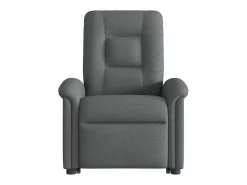 Poltrona elétrica elevatória massagens tecido cinzento-escuro SHL807448
