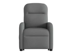 Poltrona elétrica elevatória massagens tecido cinzento-escuro SHL907029