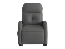 Poltrona elétrica elevatória massagens tecido cinzento-escuro SHL706744