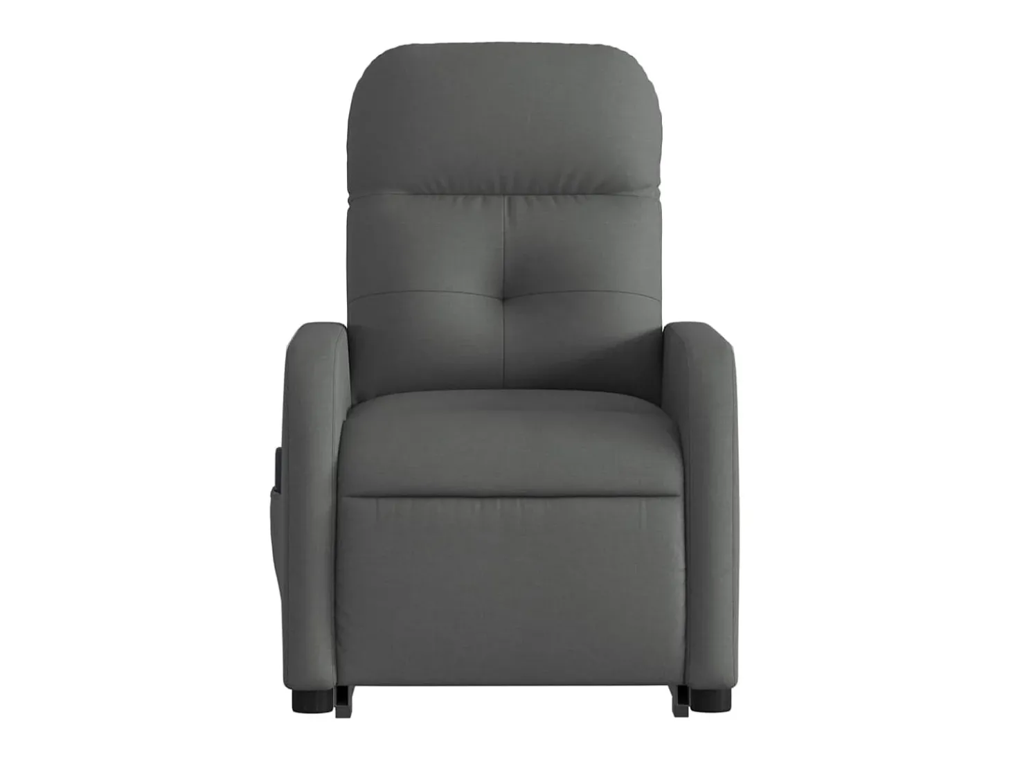 Poltrona elétrica elevatória massagens tecido cinzento-escuro SHL706744