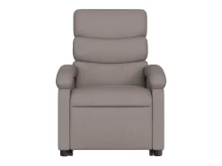 Poltrona elétrica elevatória massagens tecido cinza-acastanhado SHL106098