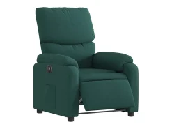 Poltrona elétrica reclinável tecido verde-escuro SHL344649