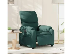 Poltrona elétrica reclinável tecido verde-escuro SHL344649