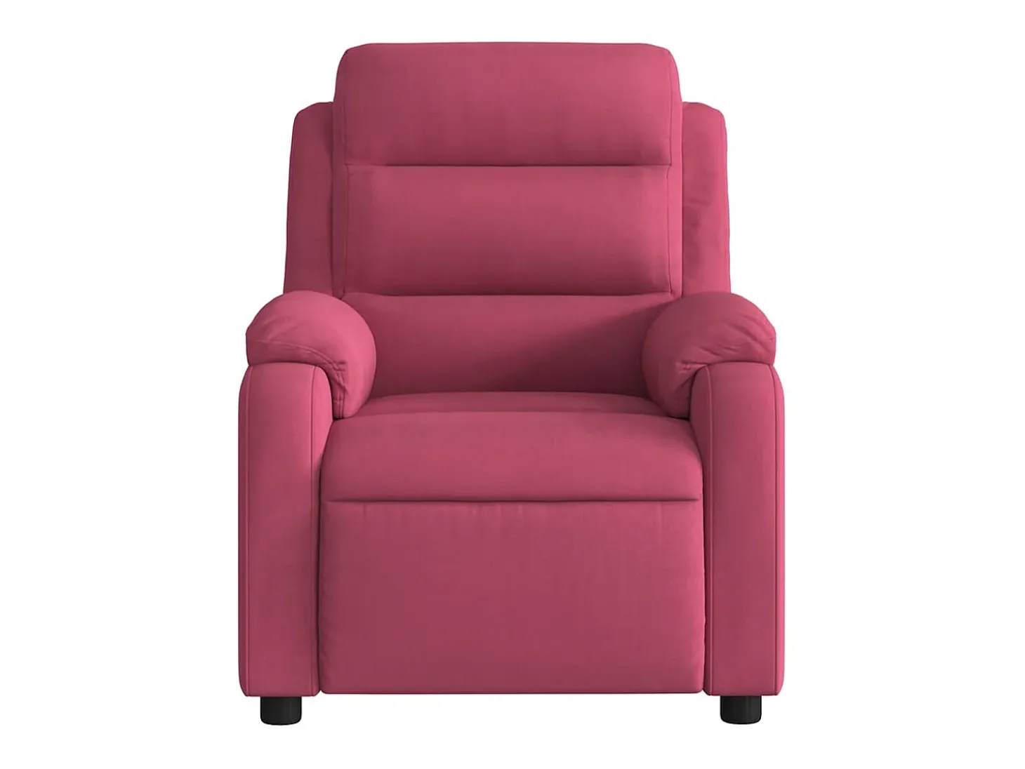Poltrona elétrica reclinável veludo vermelho tinto SHL433240