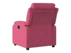 Poltrona elétrica reclinável veludo vermelho tinto SHL433240