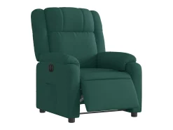 Poltrona elétrica reclinável tecido verde-escuro SHL827912