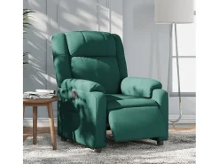 Poltrona elétrica reclinável tecido verde-escuro SHL827912