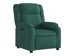 Poltrona elétrica reclinável tecido verde-escuro SHL827912