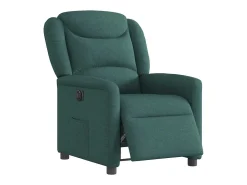Poltrona elétrica reclinável tecido verde-escuro SHL251889
