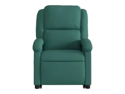 Poltrona elétrica reclinável/elevatória tecido verde-escuro SHL175877