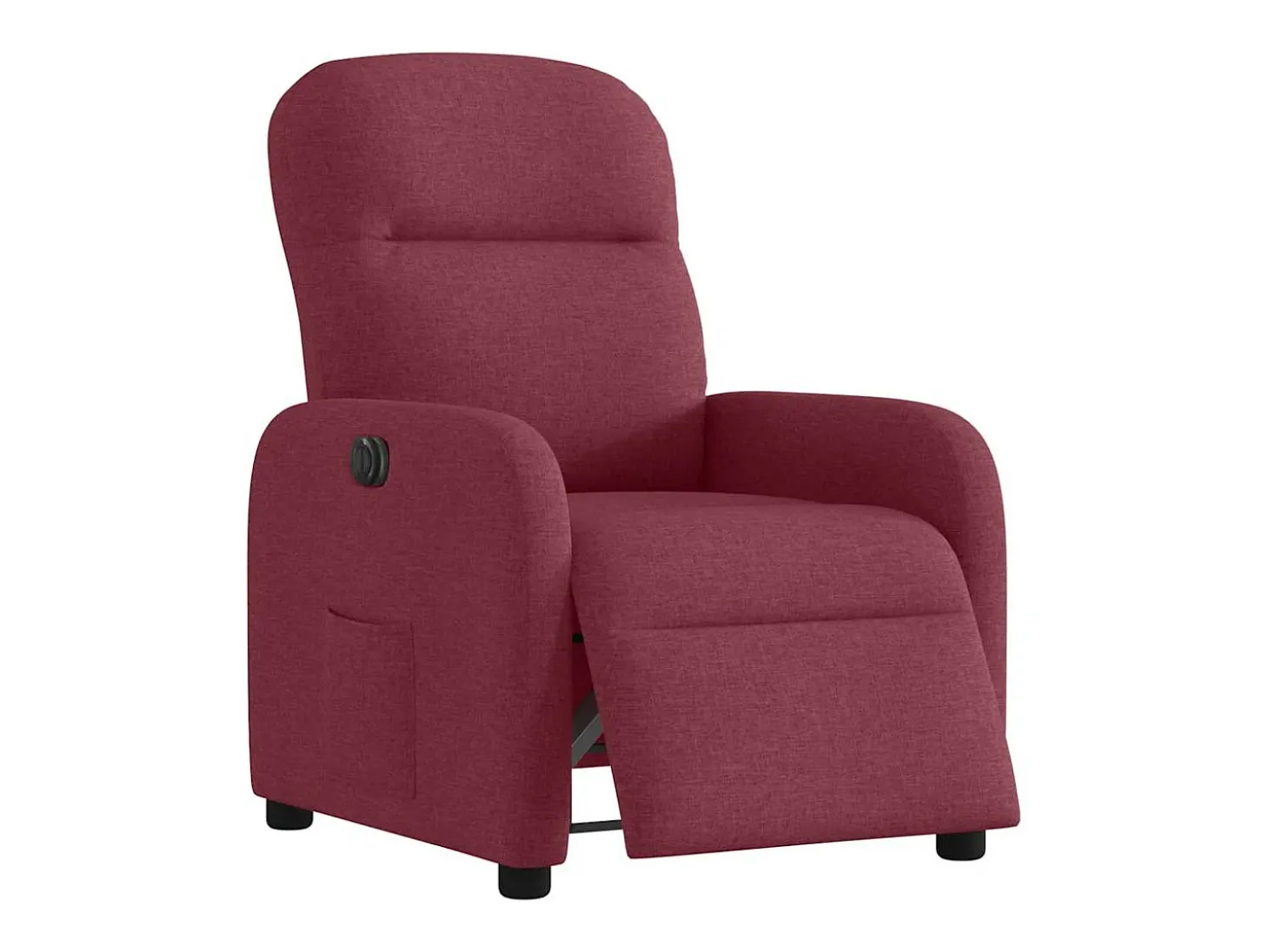 Poltrona elétrica reclinável tecido vermelho tinto SHL809307