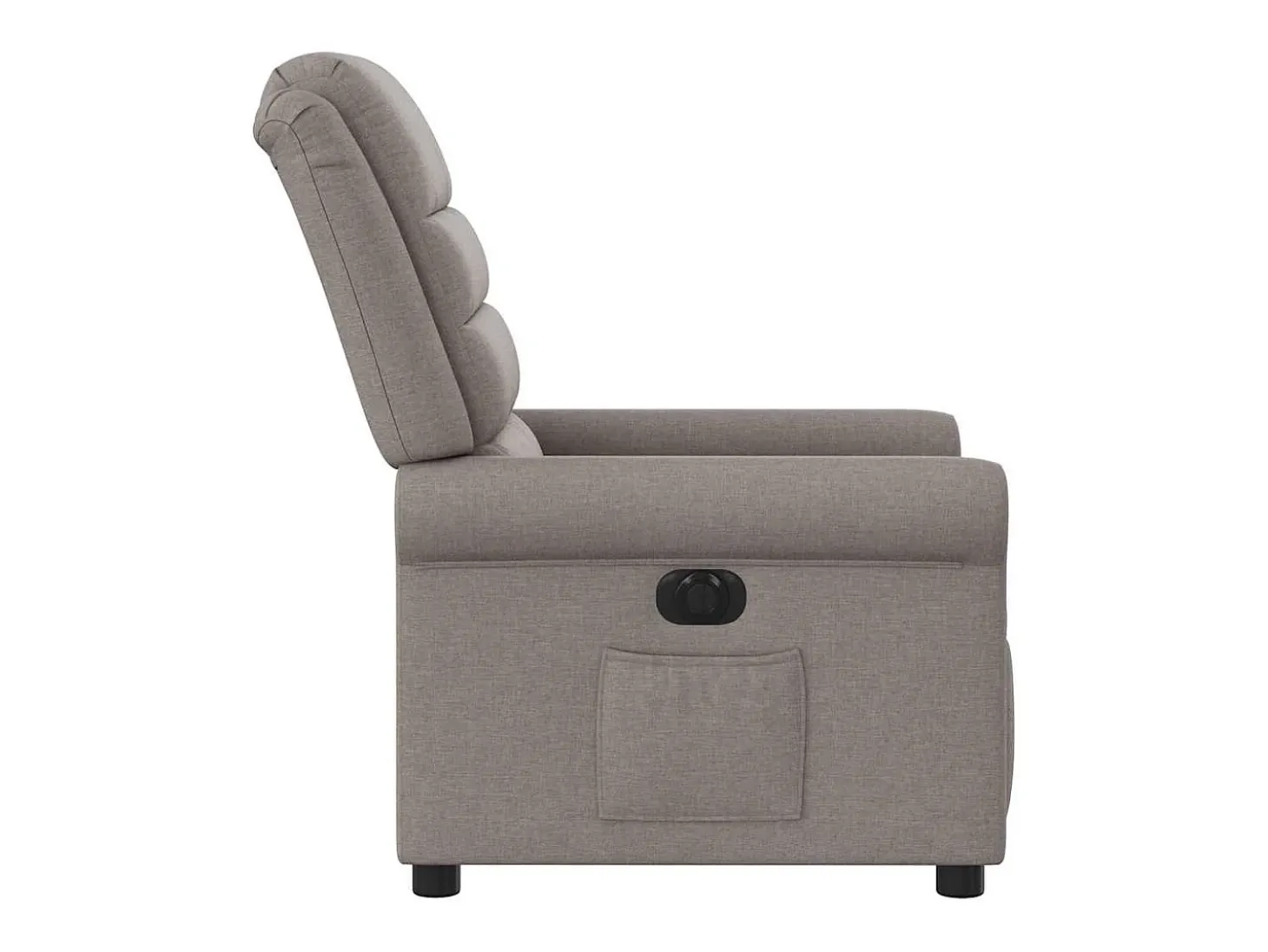 Poltrona elétrica reclinável tecido cinzento-acastanhado SHL965458