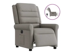 Poltrona elétrica reclinável tecido cinzento-acastanhado SHL965458