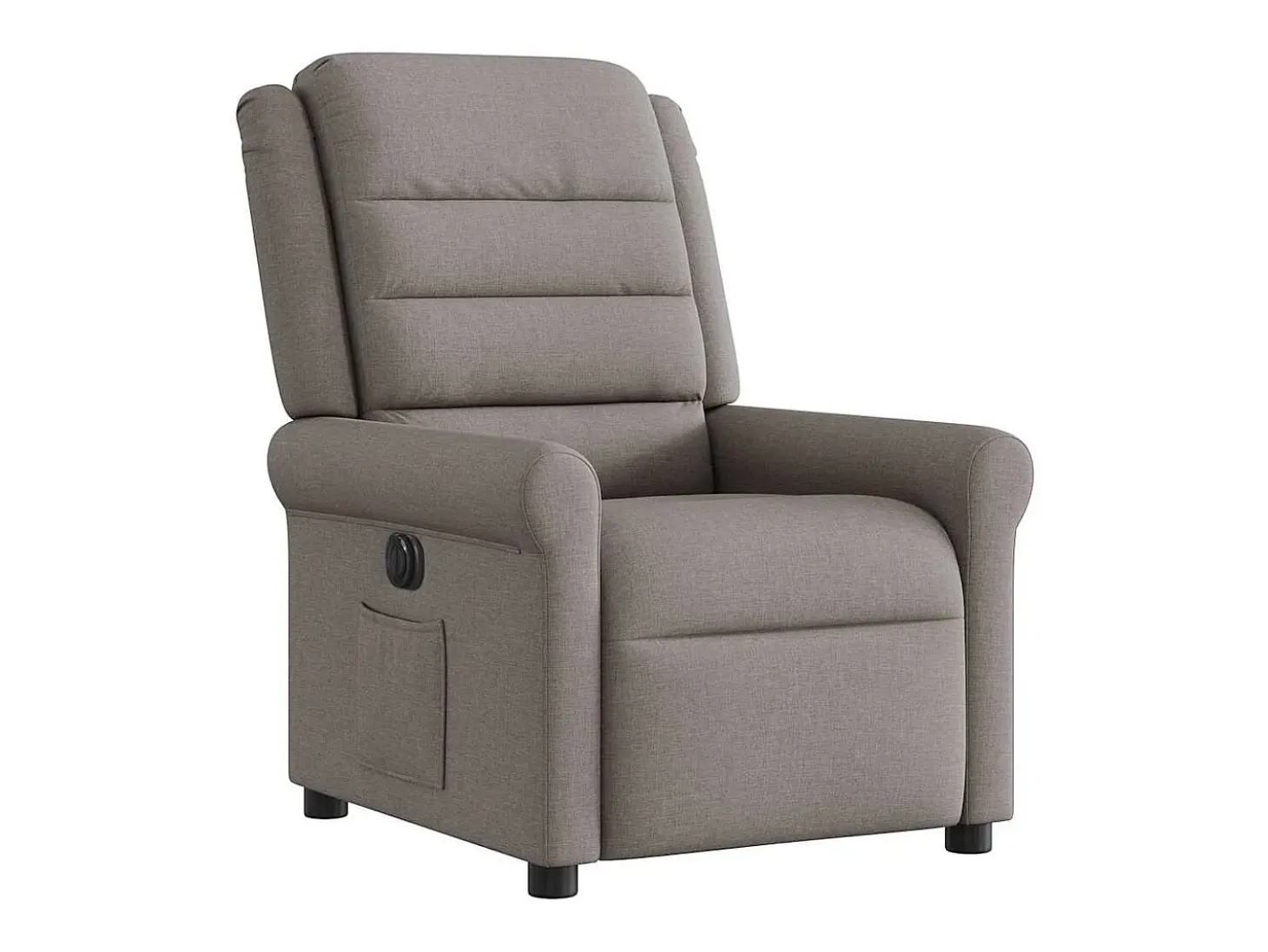 Poltrona elétrica reclinável tecido cinzento-acastanhado SHL965458