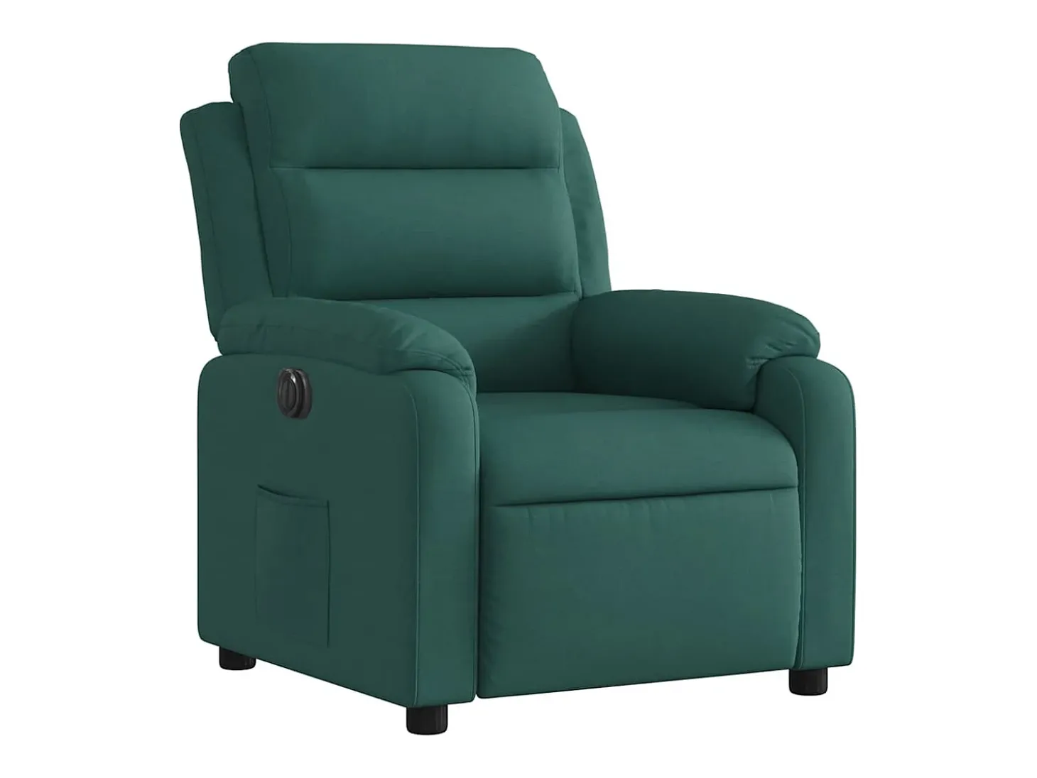 Poltrona elétrica reclinável tecido verde-escuro SHL687987