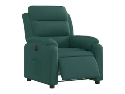 Poltrona elétrica reclinável tecido verde-escuro SHL687987