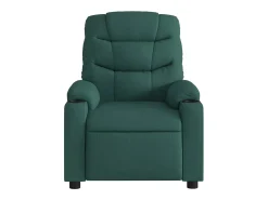 Poltrona elétrica reclinável tecido verde-escuro SHL208317