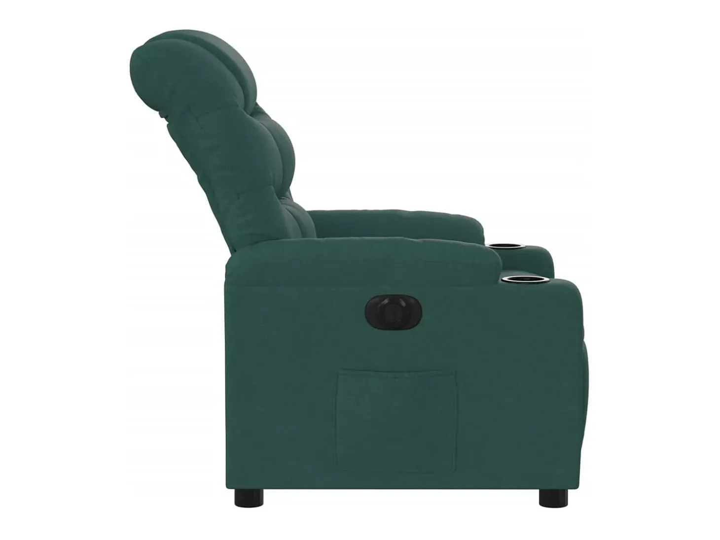 Poltrona elétrica reclinável tecido verde-escuro SHL208317
