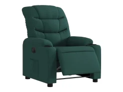 Poltrona elétrica reclinável tecido verde-escuro SHL208317