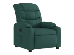 Poltrona elétrica reclinável tecido verde-escuro SHL208317