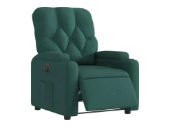 Poltrona elétrica reclinável tecido verde-escuro SHL338060