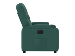 Poltrona elétrica reclinável tecido verde-escuro SHL338060