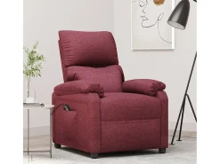 Poltrona elétrica reclinável tecido vermelho tinto SHL541821