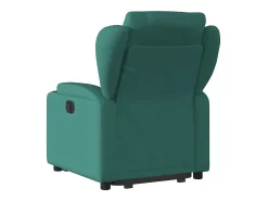 Poltrona elétrica reclinável/elevatória tecido verde-escuro SHL457378