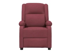 Poltrona elétrica reclinável tecido vermelho tinto SHL57925