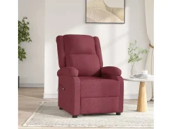 Poltrona elétrica reclinável tecido vermelho tinto SHL57925