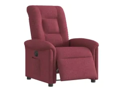 Poltrona elétrica reclinável tecido vermelho tinto SHL600653