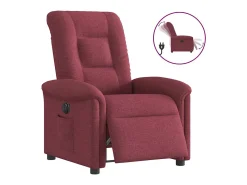 Poltrona elétrica reclinável tecido vermelho tinto SHL600653