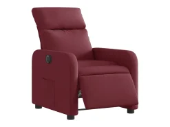 Poltrona elétrica reclinável tecido vermelho tinto SHL733621