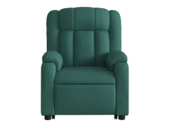 Poltrona elétrica reclinável/elevatória tecido verde-escuro SHL131389